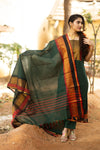Regal Emerald Kanchi Pattu cotton with Lining