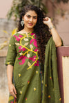 Oindrila Cotton Jamdani Suit Set