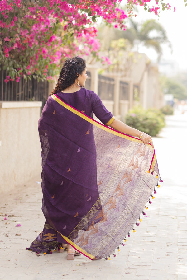 Mayurakshi Premium Pure Linen Jamdani Suit Set ✨