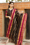 Veldhaari Pattu South Cotton – Midnight Gold Elegance