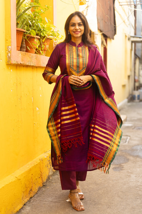 Narayanpeth Madhurima Lined Suit Set