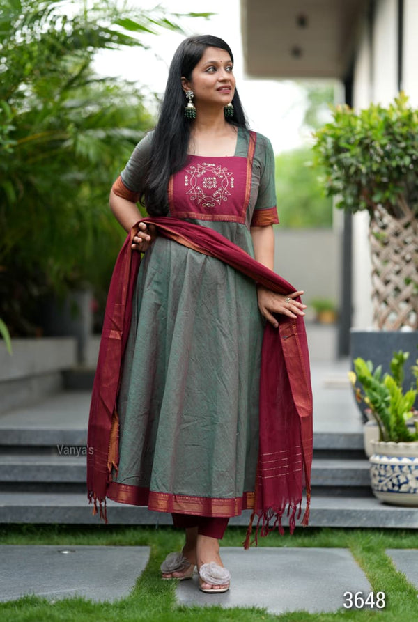 Upreti Manglagiri kollam south cotton anarkali