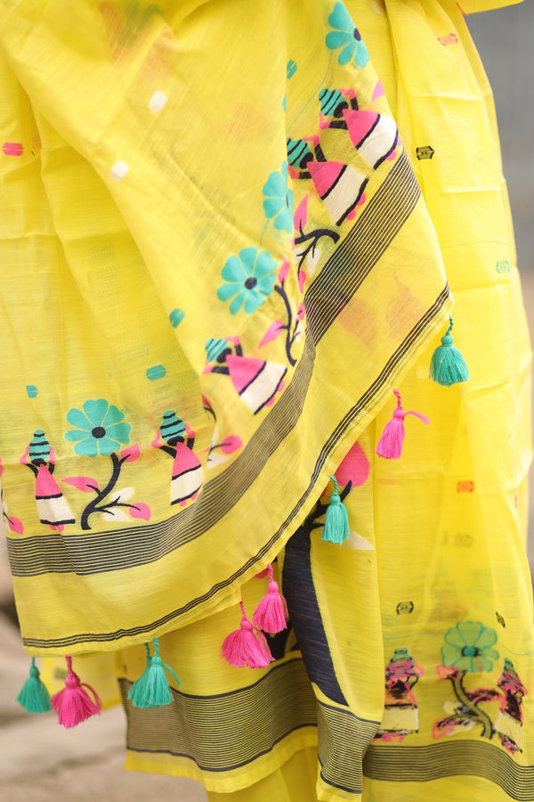Suranjana Cotton Jamdani Suit Set with lining