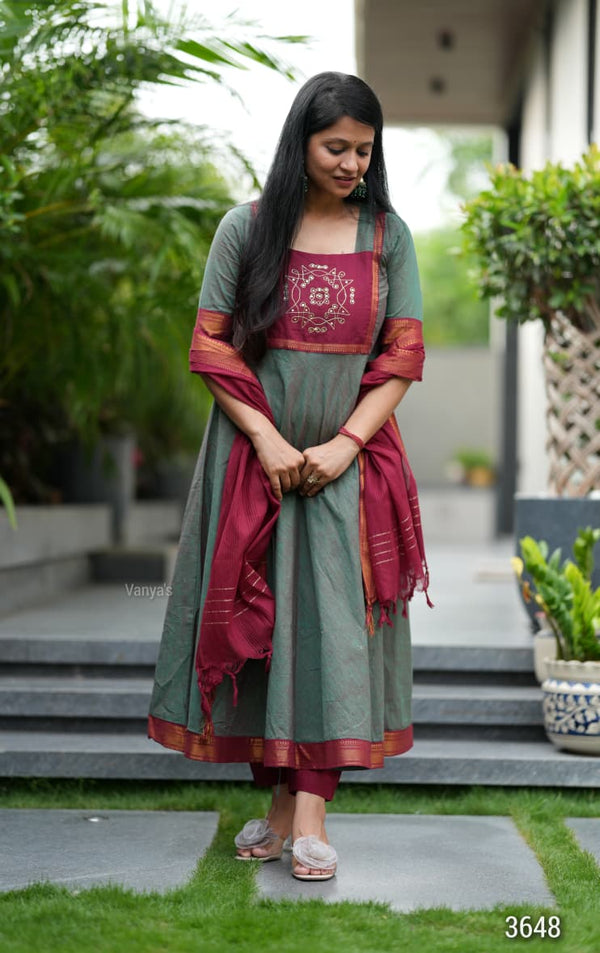 Upreti Manglagiri kollam south cotton anarkali