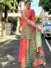 Manjima Multicolor Lehriya Kota Doria Gota Patti Set