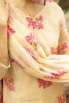 🌸 Vritika – Jamdani Garden Whisper Bloom with Grace in Handcrafted Jamdaani Cotton Suit sets 🌸