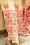 🌸 Vritika – Jamdani Garden Whisper Bloom with Grace in Handcrafted Jamdaani Cotton Suit sets 🌸