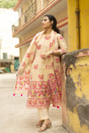🌸 Vritika – Jamdani Garden Whisper Bloom with Grace in Handcrafted Jamdaani Cotton Suit sets 🌸