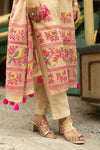 🌸 Vritika – Jamdani Garden Whisper Bloom with Grace in Handcrafted Jamdaani Cotton Suit sets 🌸