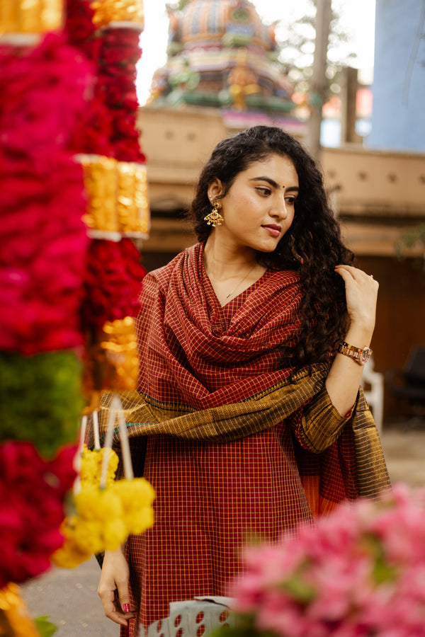 ✨Kanmani Grace inKanchi Cotton Silk Zari Elegance ✨