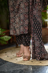Ishin Ajrak Black Suit sets