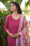Gulabi Cotton Schifflie Suit Sets