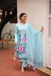 Nilanjana Cotton Jamdani Suit Set