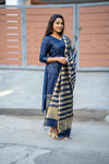 💙 RajnaviCommand the Spotlight in Royal Blue Banarasi Silk Grandeur 💙