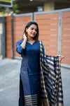 💙 RajnaviCommand the Spotlight in Royal Blue Banarasi Silk Grandeur 💙