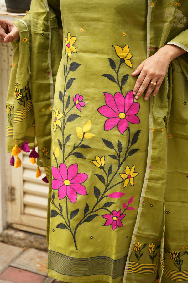 Bonolata Cotton Jamdani Suit Set