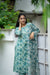 🌿 Aaravi – The Calm Bloom rap Yourself in Nature-Inspired Elegance Handblock Suit 🌿