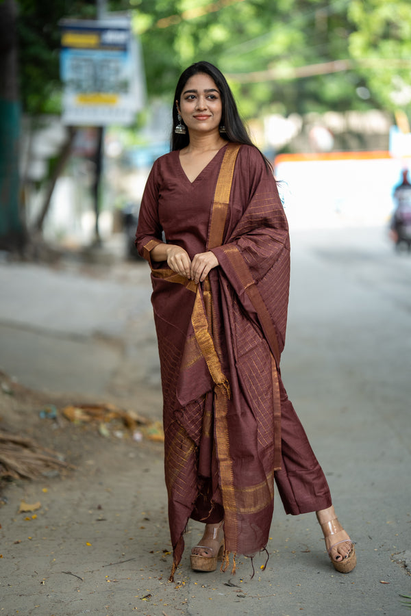 ✨ Zohira – Mangalagiri The Graceful Luxe Cotton Silk Suit