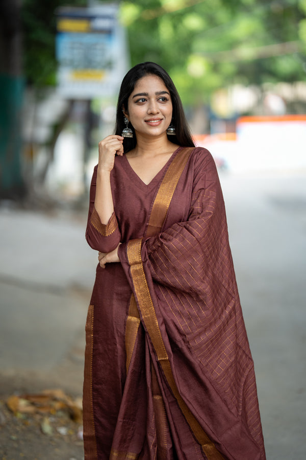 ✨ Zohira – Mangalagiri The Graceful Luxe Cotton Silk Suit