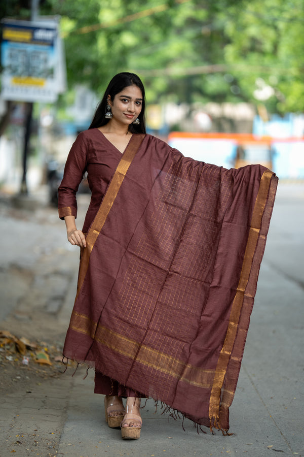 ✨ Zohira – Mangalagiri The Graceful Luxe Cotton Silk Suit