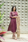 Hamsa Maroon Blossom