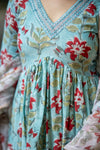 Mahira Handblock Alia Anarkali Set