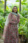 Kalangi Bagru Hand Block Cotton Anarkali