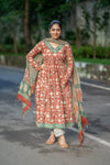 Nakshatra Bagru Hand Block Cotton Anarkali