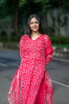 Ranjani Bagru Hand Block Kota Doria Golden Zari Border Suit Sets