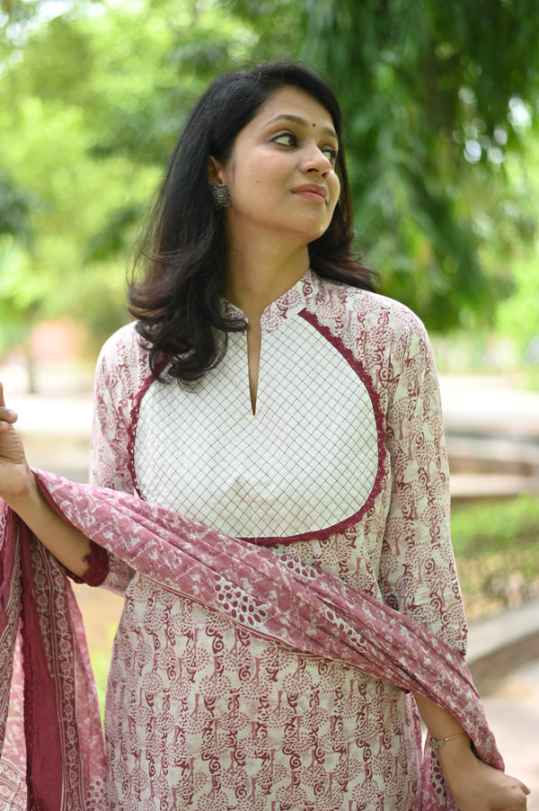 Chitra Serene Maroon Elegance