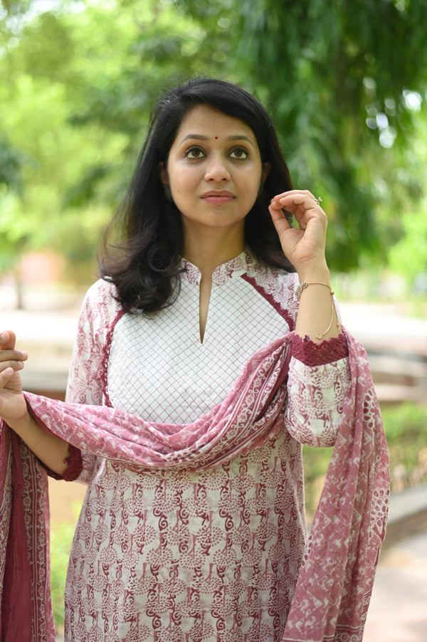 Chitra Serene Maroon Elegance