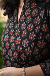 Manjiri Midnight Blossom Kurta