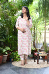 Amrapali Blossom White Kurta Set