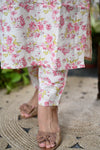 Amrapali Blossom White Kurta Set