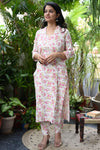 Amrapali Blossom White Kurta Set