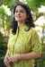 Pranavi Leafy Green Kurta Pant Set