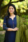 Varnika Elegant Pochampalli Silk Suit Set
