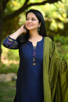 Varnika Elegant Pochampalli Silk Suit Set