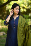 Varnika Elegant Pochampalli Silk Suit Set
