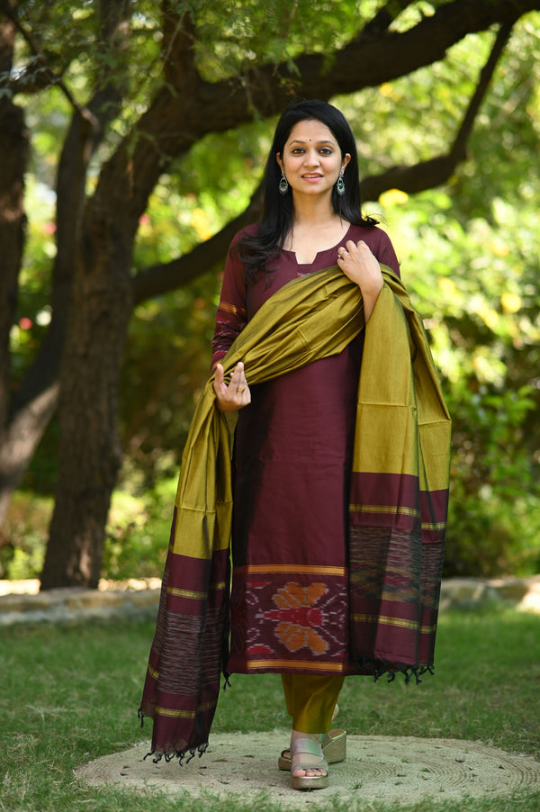 Tanvika Pochampalli Silk Suit Set