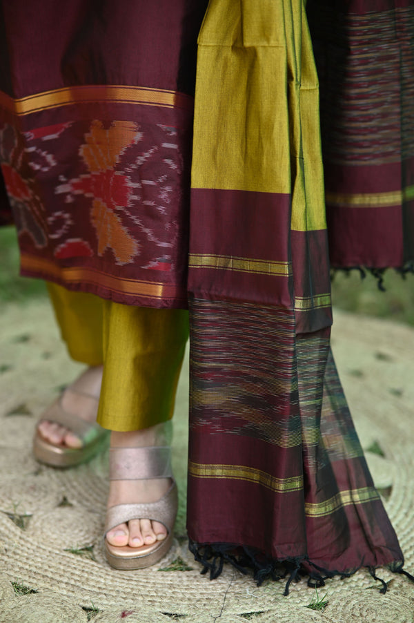 Tanvika Pochampalli Silk Suit Set