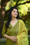 Varshini Silk Suit set with Chanderi Dupatta
