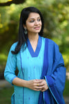 Neelambari South Cotton Set with Dupatta