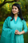 Neelambari South Cotton Set with Dupatta