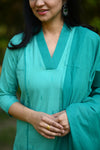 Neelambari South Cotton Set with Dupatta