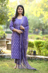 SrivaniBagru Hand Block Printed Suit Set