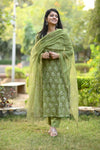 Nithila Bagru Hand Block Printed Suit Set