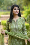 Nithila Bagru Hand Block Printed Suit Set