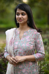 Gulraahi Hand Block Suit set with Dupatta