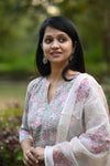 Gulraahi Hand Block Suit set with Dupatta